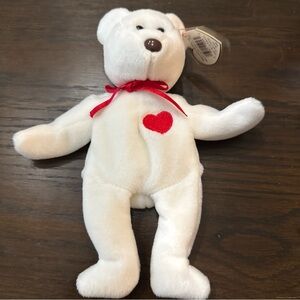TY Beanie Baby - Valentino The Bear - Stuffed Animal Toy
